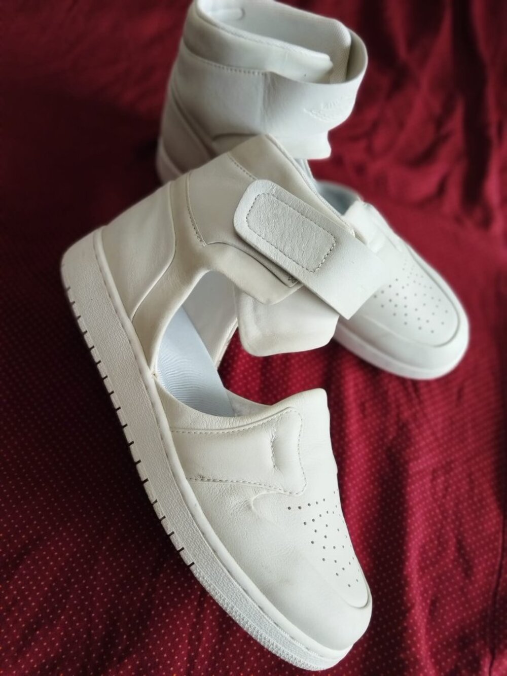 Nike Air Jordan 1 Lover XX White Women's Size 9.5 Slip On Sandals AO1528-100